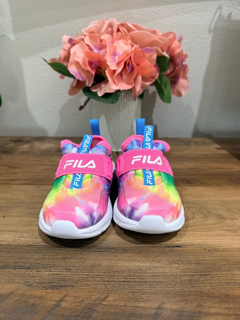 FILA Landbuzzer Little & Big Girls Running Shoes in multi white size 6 infants